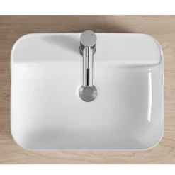Vasque À Poser|Homesight Vasque à poser rectangulaire céramique blanc Kalvin