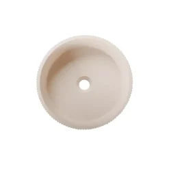 Vasque À Poser|Homesight Vasque à poser ronde béton beige Ø37 x H.12 cm Balte