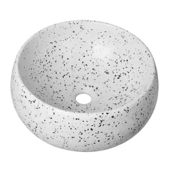 Vasque À Poser|Homesight Vasque à poser ronde coloris Terrazzo Ø40 x H.15 cm