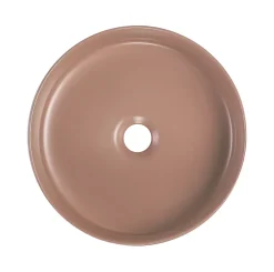 Homesight Vasque à poser ronde céramique terracotta mat Ø36 x H.12 cm Romeo