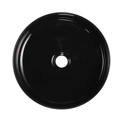 Vasque À Poser|Homesight Vasque à poser ronde céramique noir mat et brillant Ø36 x H.12 cm Romeo