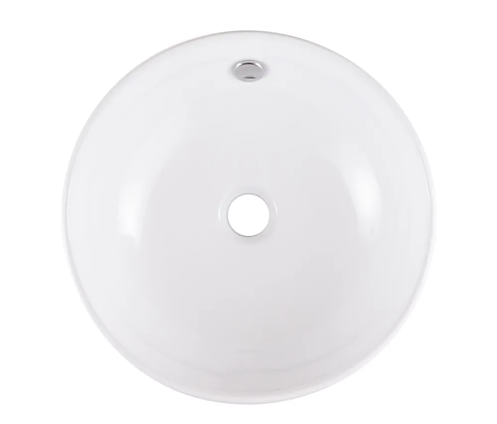 Vasque À Poser|GoodHome Vasque à poser ronde céramique blanche Nura