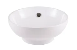 Vasque À Poser|GoodHome Vasque à poser ronde céramique blanche Nura