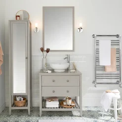 Vasque À Poser|GoodHome Vasque à poser ronde céramique blanche Nura