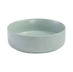 Homesight Vasque à poser ronde céramique vert sauge Ø36 x H.12 cm Romeo