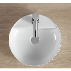 Vasque À Poser|Homesight Vasque à poser ronde céramique blanc Kalvin