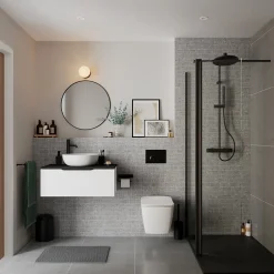 Vasque À Poser|GoodHome Vasque à poser ronde en céramique blanche Ø41.5 cm Ondava