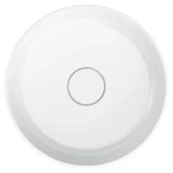 GoodHome Vasque à poser ronde en résine blanc Apanas