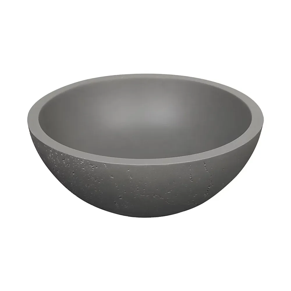 Vasque À Poser|Homesight Vasque à poser ronde gris Ø36 x H.14,5 cm Emmy
