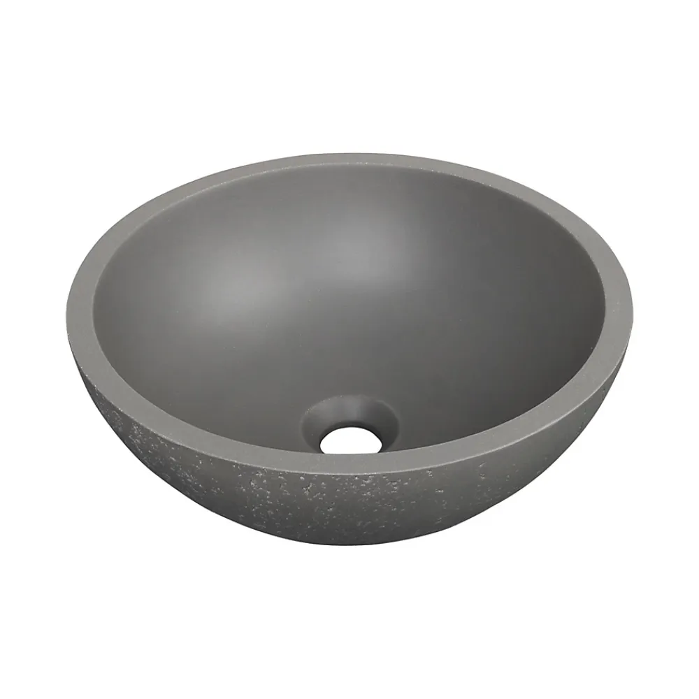 Vasque À Poser|Homesight Vasque à poser ronde gris Ø36 x H.14,5 cm Emmy