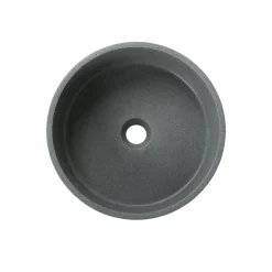 Vasque À Poser|Homesight Vasque à poser ronde grès vert Ø36 x H.12 cm Swan