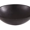 Vasque À Poser|GoodHome Vasque à poser ronde pierre naturelle noire Tumen