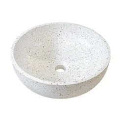 Vasque À Poser|Homesight Vasque à poser ronde terrazzo couleurs chaudes Ø38 x H.13,5 cm Jane