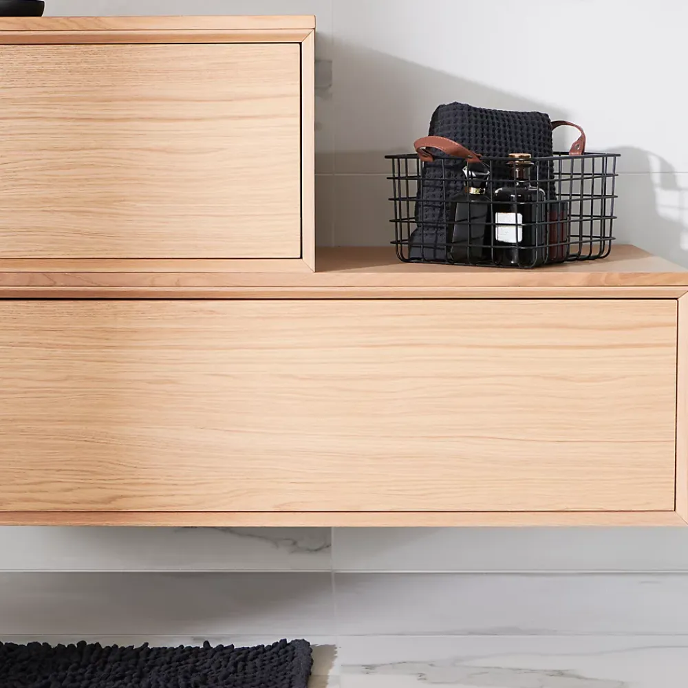 Vasque À Poser|GoodHome Vasque à poser résine Allos Noir