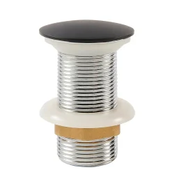 Vasque À Poser|GoodHome Vasque à poser résine Allos Noir