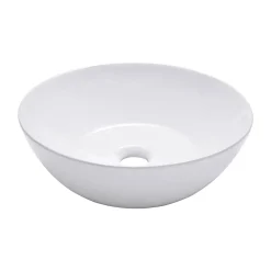 Vasque À Poser|Schulte Vasque À Poser Beco - 38 X 13 Cm - Céramique - Lavabo Arrondi - Blanc