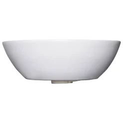 Vasque À Poser|Schulte Vasque À Poser Beco - 38 X 13 Cm - Céramique - Lavabo Arrondi - Blanc