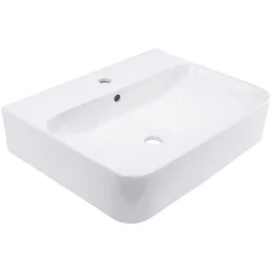 Schulte Vasque À Poser Dara - 60,5 X 47 X 14,5 Cm - Rectangulaire - Blanc