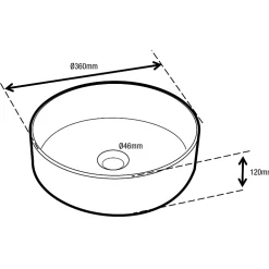 Vasque À Poser|Planète Bain Vasque à poser striée Ania 36cm blanche
