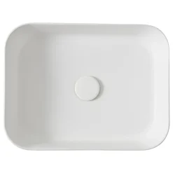 Vasque À Poser|GoodHome Vasque à poser Tekapo en résine blanc