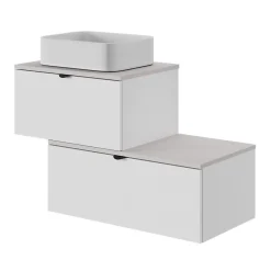 Vasque À Poser|GoodHome Vasque à poser Tekapo en résine blanc