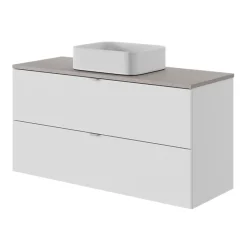 Vasque À Poser|GoodHome Vasque à poser Tekapo en résine blanc