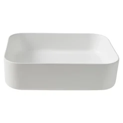 Vasque À Poser|GoodHome Vasque à poser Tekapo en résine blanc