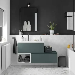 Vasque À Poser|GoodHome Vasque à poser Tekapo en résine blanc