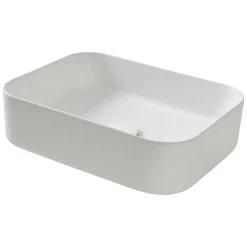 Vasque À Poser|GoodHome Vasque à poser Tekapo en résine blanc