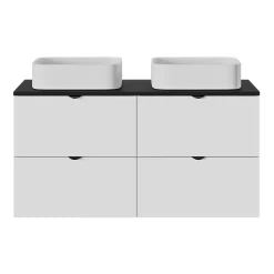 Vasque À Poser|GoodHome Vasque à poser Tekapo en résine blanc