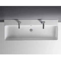 Vasque À Suspendre|Homesight Vasque à suspendre rectangulaire céramique blanc Malaga