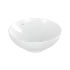 Plan Simple Vasque|Villeroy & Boch Vasque 38 x 38 ronde à poser VILLEROY ET BOCH Loop & Friends non meulé blanche sans trop plein