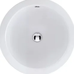 Sanindusa Vasque a encastrer par dessus céramique traditionnelle WCA blanc (compatible avec colonne WCA)