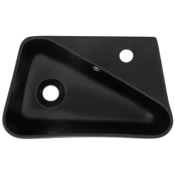 Vasque À Poser|Ml-Design Vasque a poser noir ceramique lave-main Evier pour salle de bain 450x270x130 mm