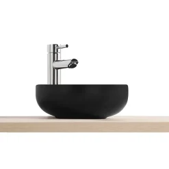 Vasque À Poser|Homesight Vasque bol en céramique diamètre 26 x H.12 cm, noir,