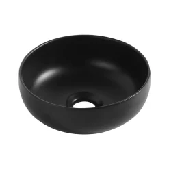 Vasque À Poser|Homesight Vasque bol en céramique diamètre 26 x H.12 cm, noir,