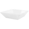 Ml-Design Vasque carré ceramique blanc lavabo a poser sur plan de toilette 410x410x120 mm