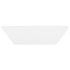 Ml-Design Vasque carré ceramique blanc lavabo a poser sur plan de toilette 410x410x120 mm