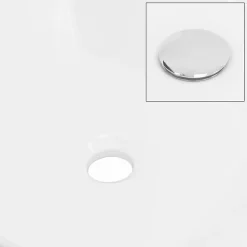 Ml-Design Vasque carré ceramique blanc lavabo a poser sur plan de toilette 410x410x120 mm