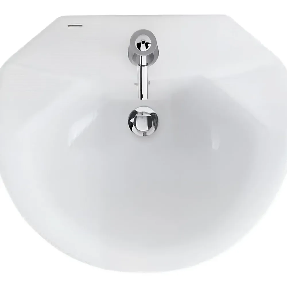 Vasque À Encastrer|Sanindusa Vasque céramique traditionnelle a encastrer Jade blanc