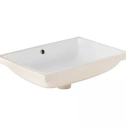 Vasque À Encastrer|Sanindusa Vasque céramique traditionnelle a encastrer par dessous Biar blanc