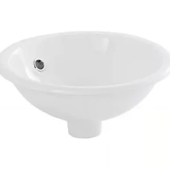 Sanindusa Vasque céramique traditionnelle a encastrer par dessus Tabarca blanc