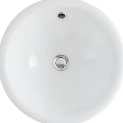 Sanindusa Vasque céramique traditionnelle a encastrer par dessus Tabarca blanc