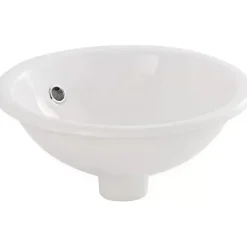 Sanindusa Vasque céramique traditionnelle a encastrer par dessus Tabarca blanc
