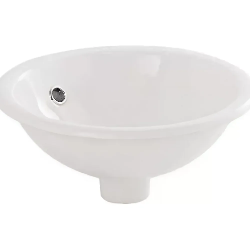 Sanindusa Vasque céramique traditionnelle a encastrer par dessus Tabarca blanc