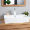 Vasque À Poser|Wanda Collection Vasque en céramique avec plage Olga 60cm