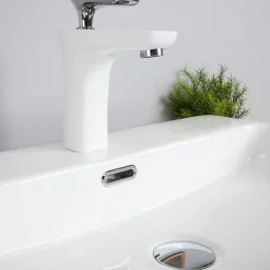 Vasque À Poser|Wanda Collection Vasque en céramique avec plage Olga 60cm
