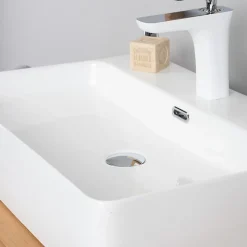 Vasque À Poser|Wanda Collection Vasque en céramique avec plage Olga 60cm