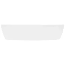 ECD Germany Vasque en céramique blanc avec bonde de vidage pour salle de bain 605x380x140 mm