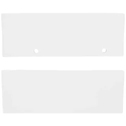 ECD Germany Vasque en céramique blanc avec bonde de vidage pour salle de bain 350x205x125 mm